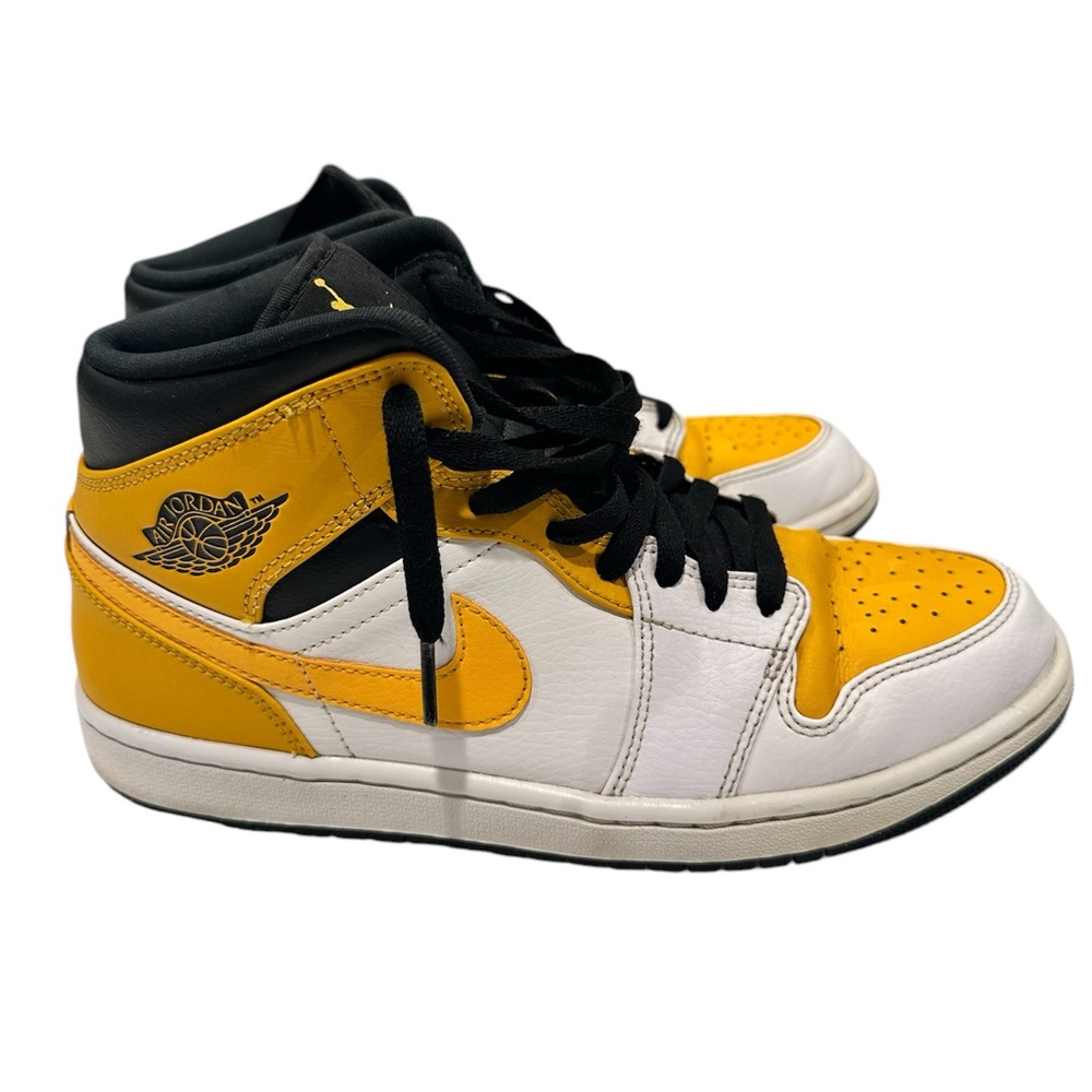 Nike Air Jordan 1 Mid 'University Gold' Basketball Shoes 554724-170 Size 8.5